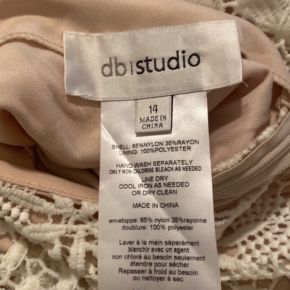 David’s bridal nude/cream colored wedding dress. - Picture 5 of 6